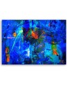 Canvas prints - Blue abstraction hand painted | FEEBY
