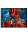 Modern Canvas paintings - Red abstraction hand-painted | FEEBY
