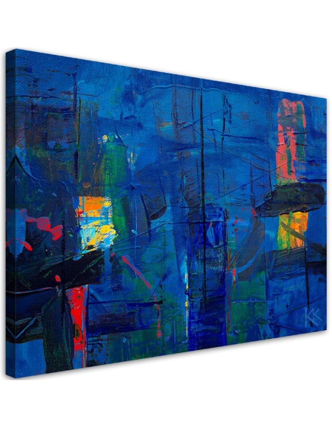 Canvas print Blue abstract...