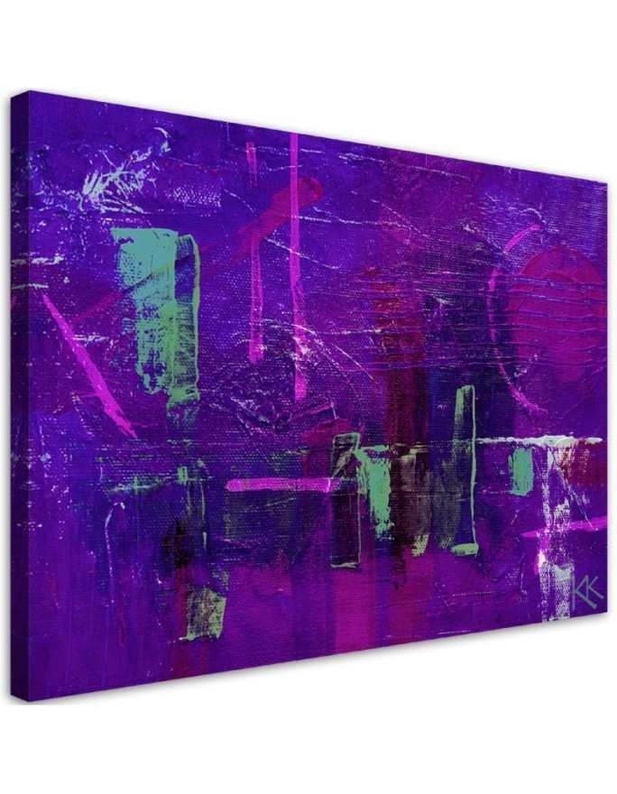 Canvas print Canvas prints - Purple abstraction hand painted | FEEBY