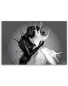 Elegant Canvas paintings for bedroom - Coffee and Milk abstract Couple Love | FEEBY