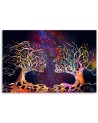 Cool Canvas prints about love - Tree couple kissing abstract | FEEBY