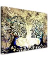Romantic Canvas prints for bedroom - Tree kiss love abstract | FEEBY