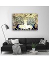 Romantic Canvas prints for bedroom - Tree kiss love abstract | FEEBY