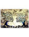 Romantic Canvas prints for bedroom - Tree kiss love abstract | FEEBY
