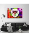 Canvas prints for teen room - Colourful Lion abstract | FEEBY