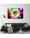 Canvas prints for a child's room - Coloured lion abstract | FEEBY