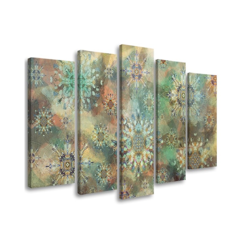 Colourful paintings for living room - Mosaic of stars | FEEBY