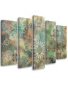 Colourful paintings for living room - Mosaic of stars | FEEBY