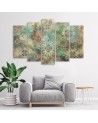 Colourful paintings for living room - Mosaic of stars | FEEBY