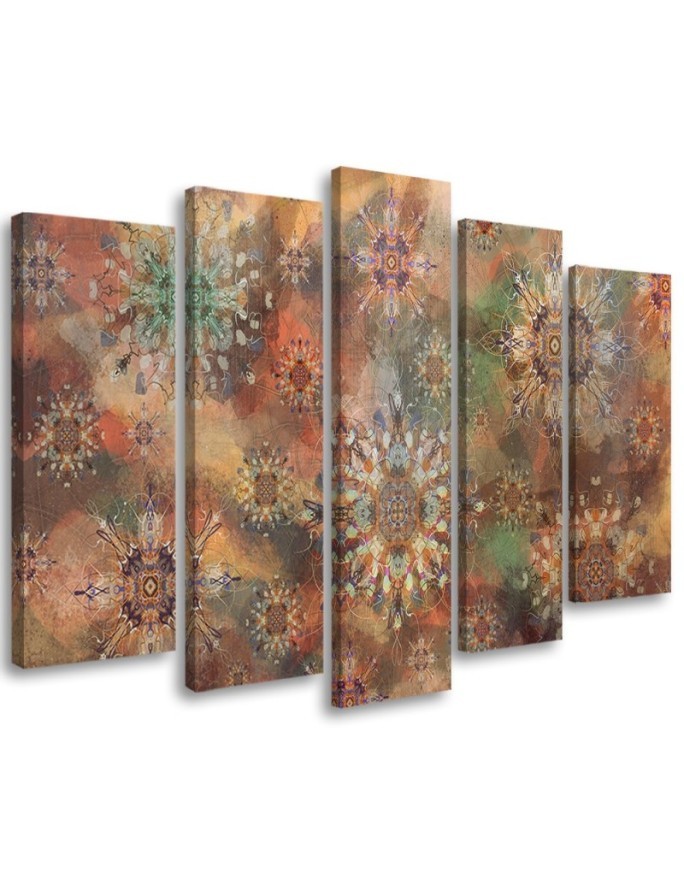 Colourful paintings for wall - Mosaic of stars | FEEBY