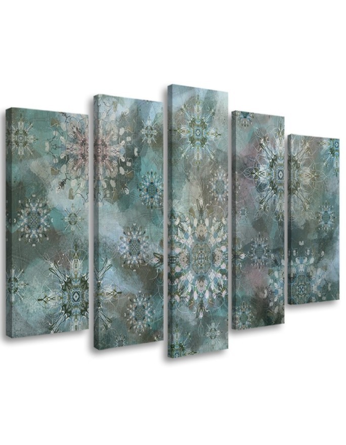 Beautiful paintings for wall - Turquoise mosaic | FEEBY