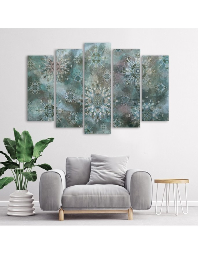 Beautiful paintings for wall - Turquoise mosaic | FEEBY