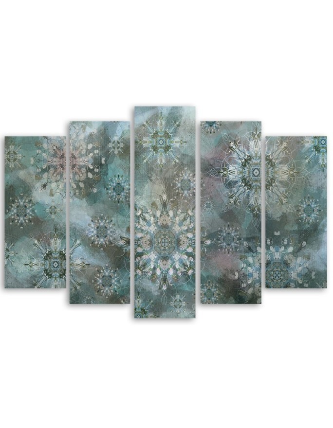 Beautiful paintings for wall - Turquoise mosaic | FEEBY