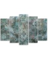 Beautiful paintings for wall - Turquoise mosaic | FEEBY