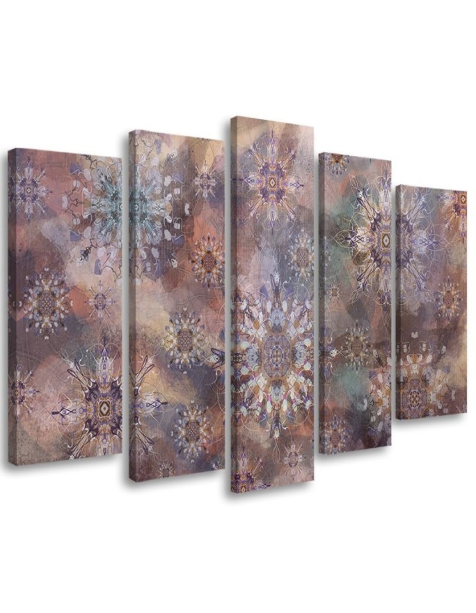 Canvas painting for living room - Colourful abstract | FEEBY