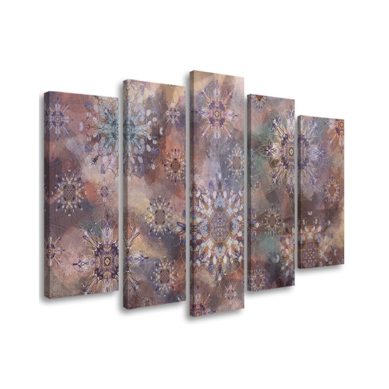 Canvas painting for living room - Colourful abstract | FEEBY