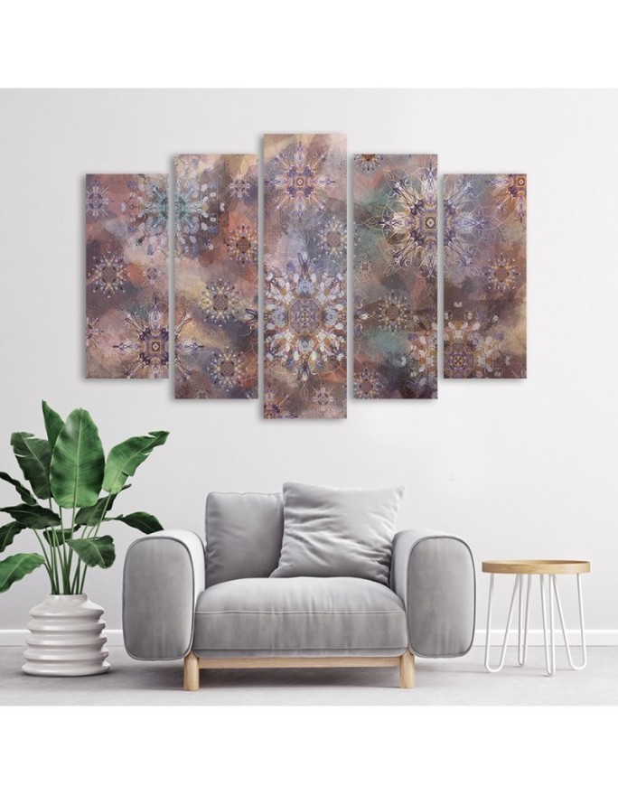 Canvas painting for living room - Colourful abstract | FEEBY