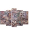 Canvas painting for living room - Colourful abstract | FEEBY