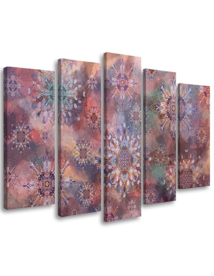 Wall art painting for bedroom - Mandala oriental pattern | FEEBY