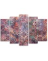 Wall art painting for bedroom - Mandala oriental pattern | FEEBY