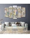 Children's room picture - Sketch of a colourful city | FEEBY