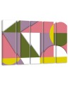 Youth wall art painting - Multicolored Geometric Abstract Shapes | FEEBY