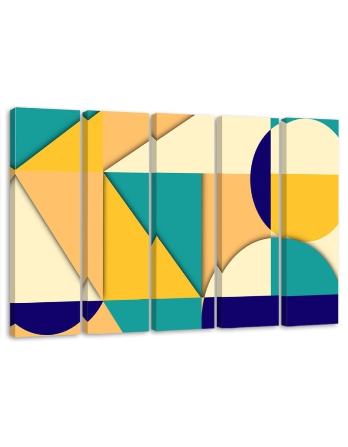 Youth wall painting - Geometric shapes abstract | FEEBY