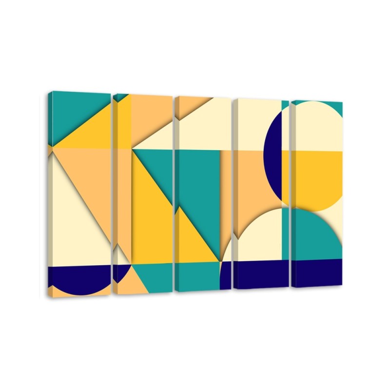 Youth wall painting - Geometric shapes abstract | FEEBY