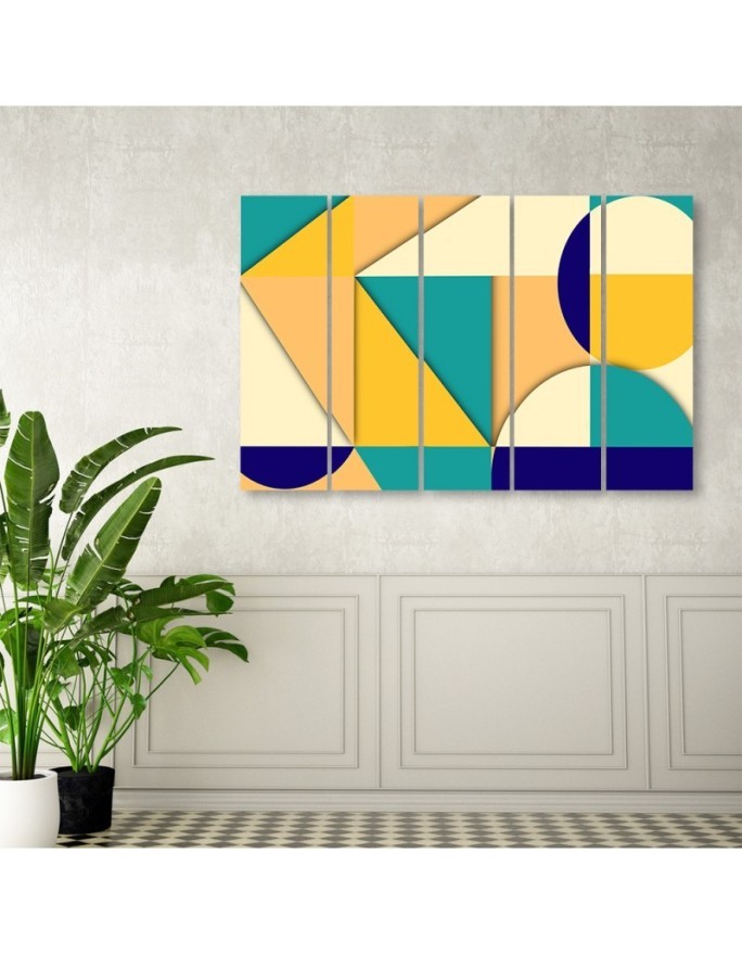 Youth wall painting - Geometric shapes abstract | FEEBY