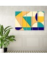 Youth wall painting - Geometric shapes abstract | FEEBY