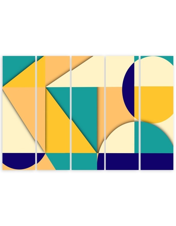 Youth wall painting - Geometric shapes abstract | FEEBY