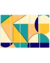 Youth wall painting - Geometric shapes abstract | FEEBY