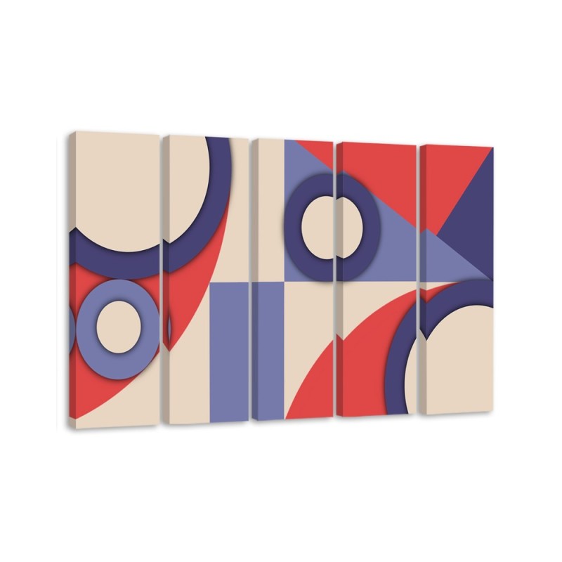 Canvas print for children's room for wall - Geometric shapes abstract | FEEBY