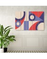 Canvas print for children's room for wall - Geometric shapes abstract | FEEBY
