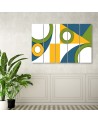 Children's room painting for wall - Geometric shapes abstract | FEEBY