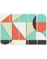 Canvas print for children's room - Multicolored Geometric Abstract Shapes | FEEBY