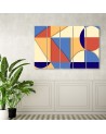 Canvas print for children's room - Multicolored Geometric Abstract Shapes | FEEBY