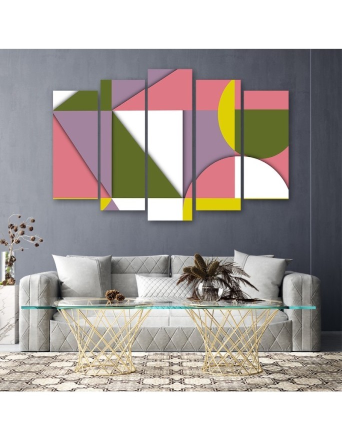 Canvas print for children's room - Geometric shapes abstract | FEEBY