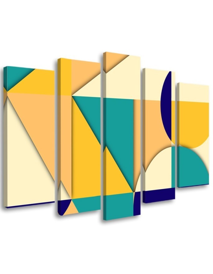 Canvas print for children to a room - Geometric shapes abstract | FEEBY