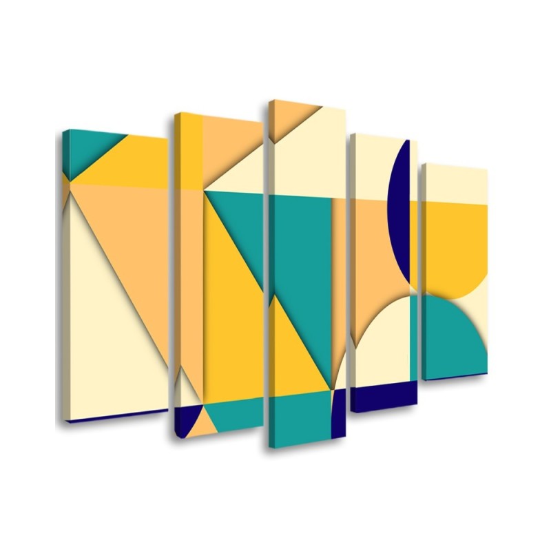 Canvas print for children to a room - Geometric shapes abstract | FEEBY