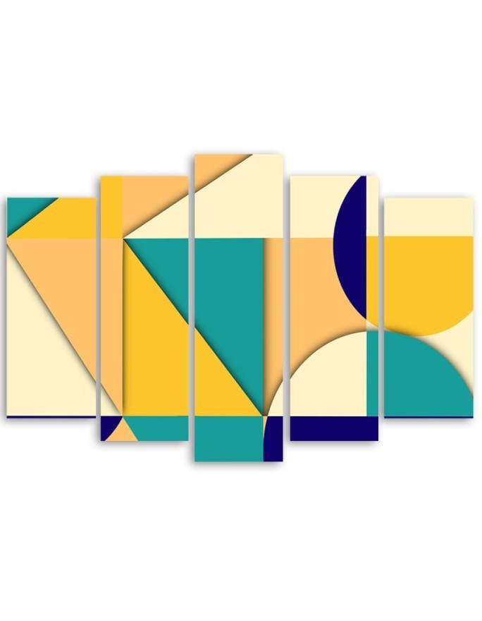 Canvas print for children to a room - Geometric shapes abstract | FEEBY