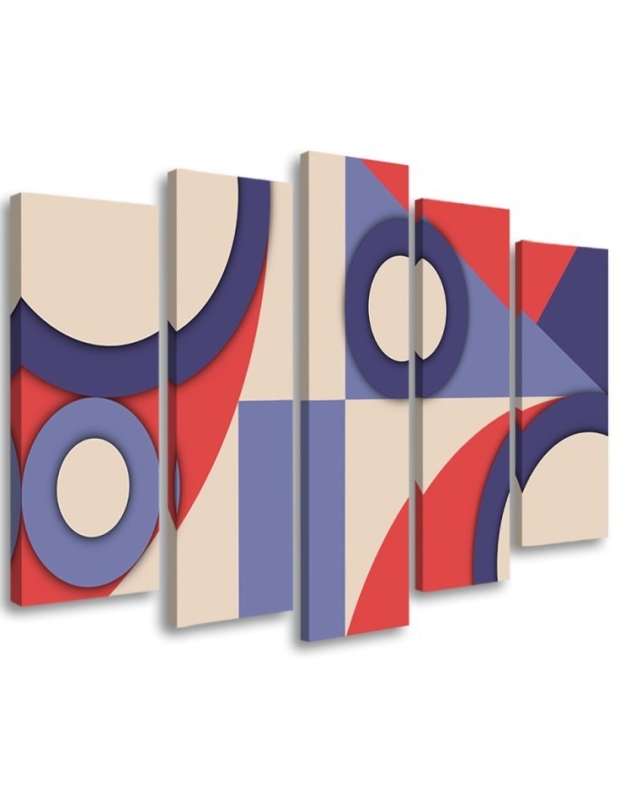 Canvas print for children to the room - Geometric shapes abstract | FEEBY