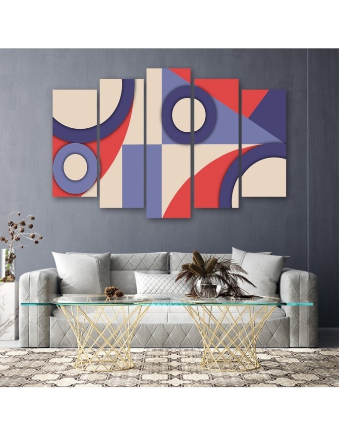 Canvas print for children to the room - Geometric shapes abstract | FEEBY