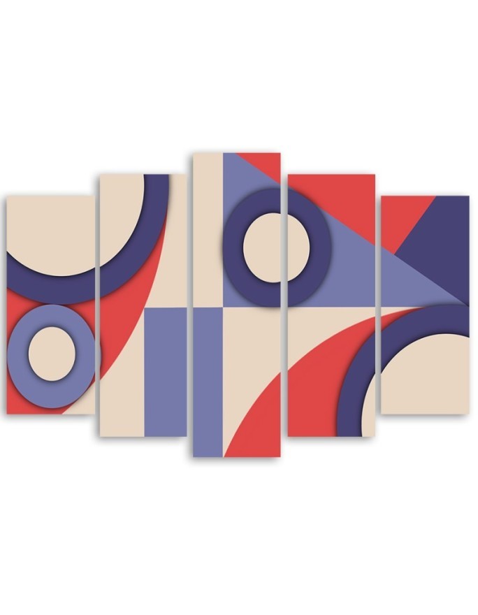 Canvas print for children to the room - Geometric shapes abstract | FEEBY