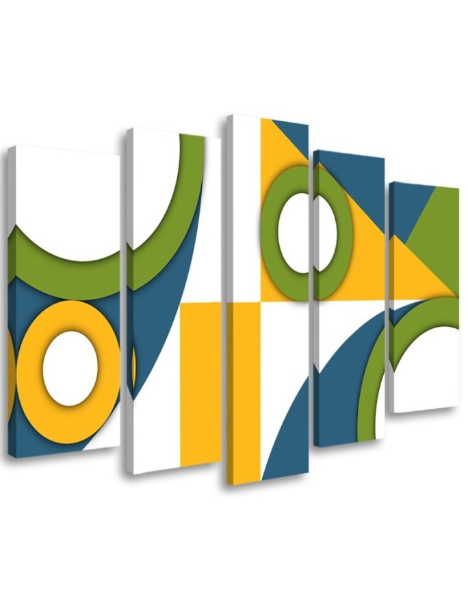 Colourful paintings for children - Geometric shapes abstract | FEEBY