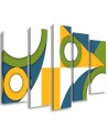 Colourful paintings for children - Geometric shapes abstract | FEEBY