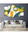 Colourful paintings for children - Geometric shapes abstract | FEEBY
