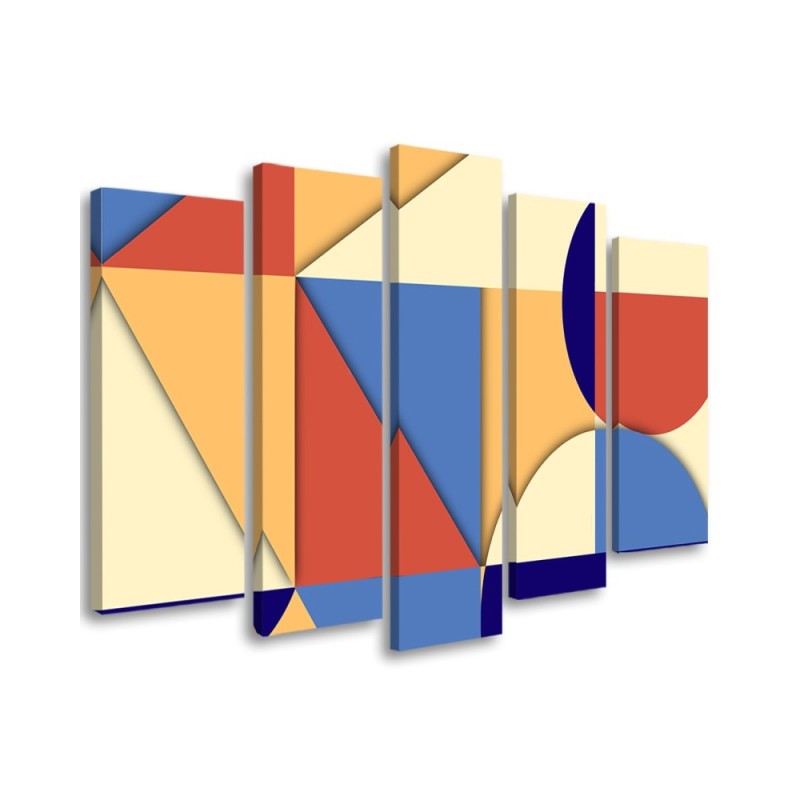 Colourful paintings for children - Geometric shapes abstract | FEEBY
