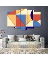 Colourful paintings for children - Geometric shapes abstract | FEEBY
